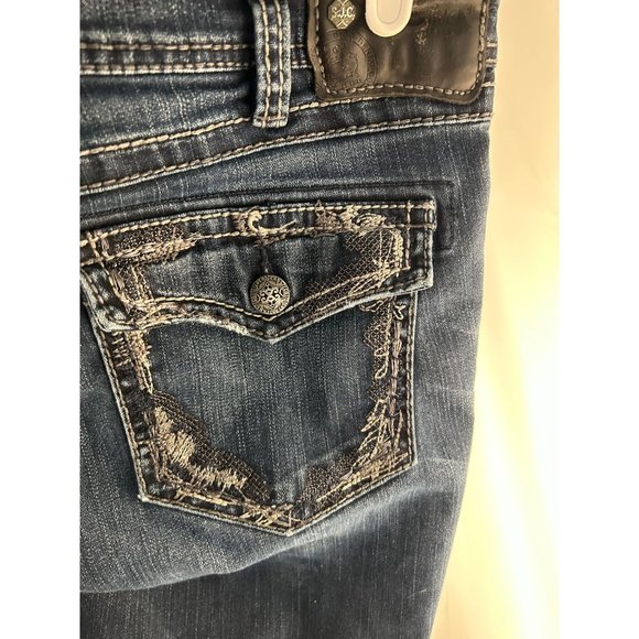 Silver Jeans Co. AIKO Mid Boot dark wash jeans size W31/ L31 - Picture 3 of 10